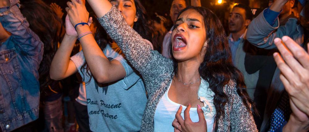 Die Proteste haben auf die Hauptstadt Rabat übergegriffen.