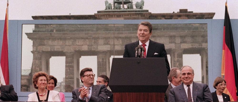 Mit seiner emotionalen Rede im Juni 1987 hat Ronald Reagan viel für den Mauerfall getan.