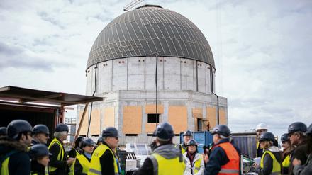 Kreuz oder kein Kreuz? Die Kuppel auf dem Dach des Berliner Stadtschlosses.