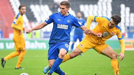 In Karlsruhe bestritt Prömel in der vergangenen Saison 23 Spiele, ein Tor erzielte er dabei nicht.