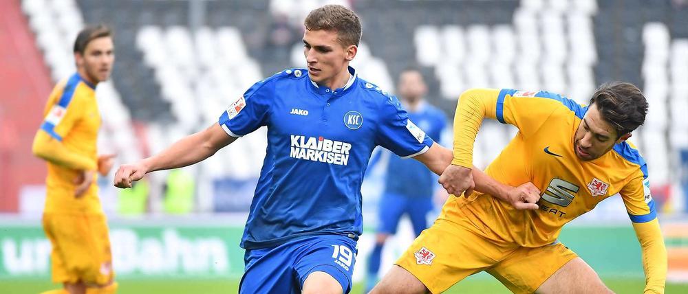 In Karlsruhe bestritt Prömel in der vergangenen Saison 23 Spiele, ein Tor erzielte er dabei nicht.