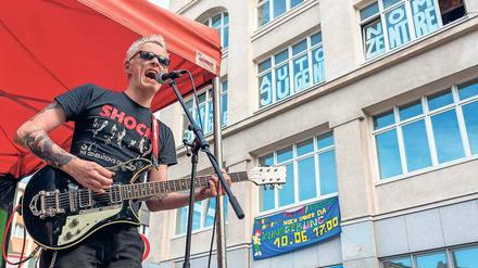 Lautstark. Protestkonzert für die „Potse“ und den „Drugstore“ im Juni 2017. 
