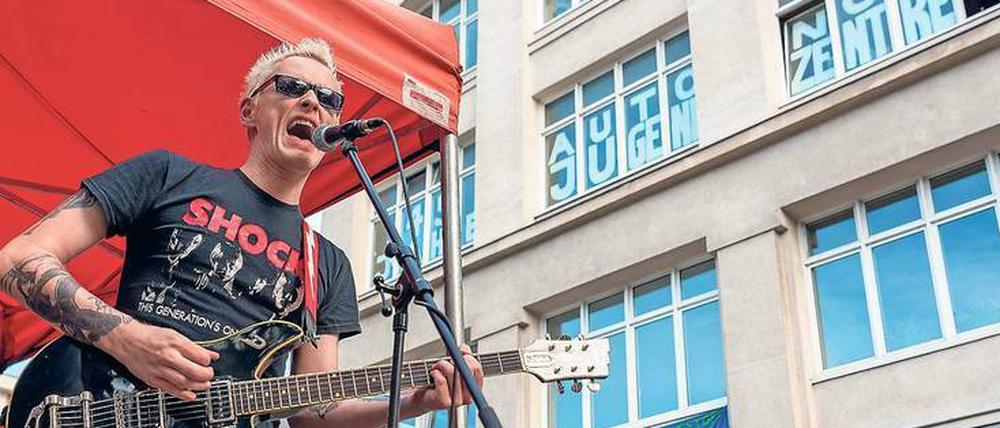 Lautstark. Protestkonzert für die „Potse“ und den „Drugstore“ im Juni 2017.