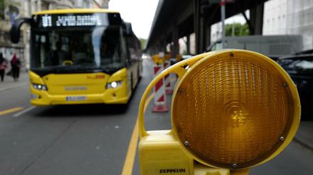 Besonders eng ist es seit Montag in Kreuzberg durch die Bauarbeiten an der U 1.