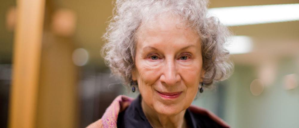 Die kanadische Autorin Margaret Atwood 2014 beim Literaturfestival lit. Cologne in Köln.