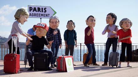 Nach dem Gipfel ist vor dem Gipfel. Die G7 - hier dargestellt von Oxfam-Aktivisten - trafen sich Ende Mai in Italien.
