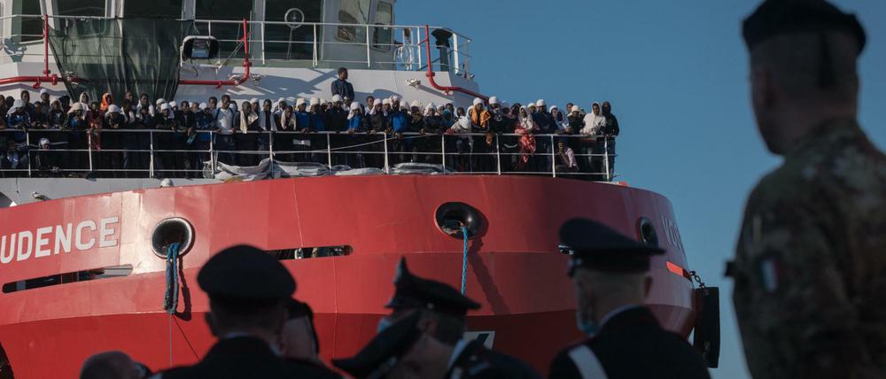 Viele Flüchtlinge kommen zunächst in Italien an.  