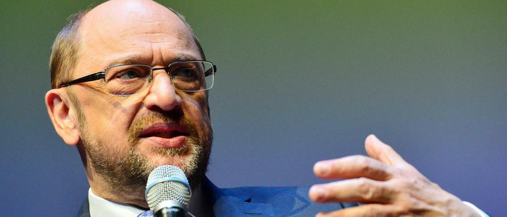 SPD-Chef Martin Schulz bei "Brigitte Live" im Gorki-Theater