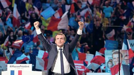 Mit gezielter Wahlwerbung zum Erfolg: Der neue französische Staatspräsident Emmanuel Macron hat Häuserwahlkampf mit moderner Datenanalyse verbunden.