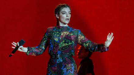 Die neuseeländische Sängerin Lorde beim diesjährigen Bonnaroo Music and Arts Festival in Manchester,USA. 
