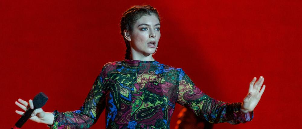 Die neuseeländische Sängerin Lorde beim diesjährigen Bonnaroo Music and Arts Festival in Manchester,USA.