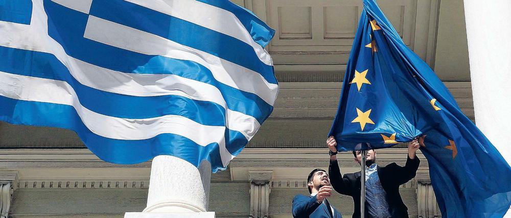 Die Euro-Gruppe sucht weiter nach Lösungen im Streit um Griechenland.