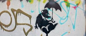 Eine fliegende Ratte sprühte er in der Dircksenstraße in Mitte.