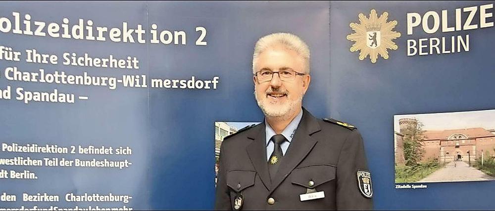 Polizeidirektor Stefan Weis leitet die für Spandau zuständige Polizeidirektion 2.