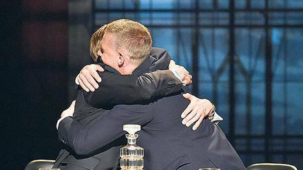 Wehmut: Das letzte Foto von Joko & Klaas aus ihrem „Circus Halligalli“.