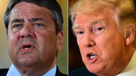Der SPD-Wahlkämpfer Sigmar Gabriel versucht mit Kritik an Donald Trumps USA zu punkten. 