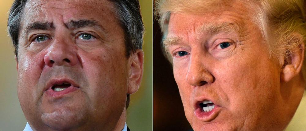 Der SPD-Wahlkämpfer Sigmar Gabriel versucht mit Kritik an Donald Trumps USA zu punkten.