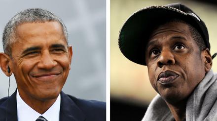 Ziemlich beste Freunde: Der frühere US-Präsident Barack Obama (l) und der US-Musiker Jay Z.