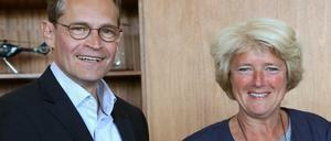 Berlins Regierender Bürgermeister Michael Müller liegt in der Civey-Umfrage knapp vor CDU-Landeschefin Monika Grütters.