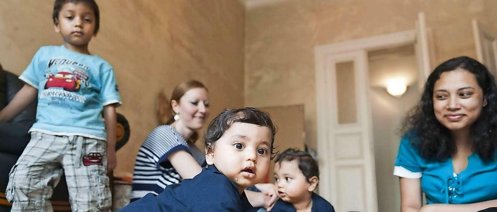 Ehrenamtliche Familienhelfer werden gesucht.
