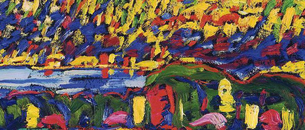 „Bergsee, Herbst“ von Marsden Hartley (um 1910).
