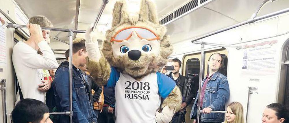 Heiß auf Fußball? Zumindest das Maskottchen der WM 2018 ist es.