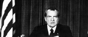 Der Watergate-Skandal, der 1972 begann, brachte US-Präsident Richard Nixon zwei Jahre später zu Fall.