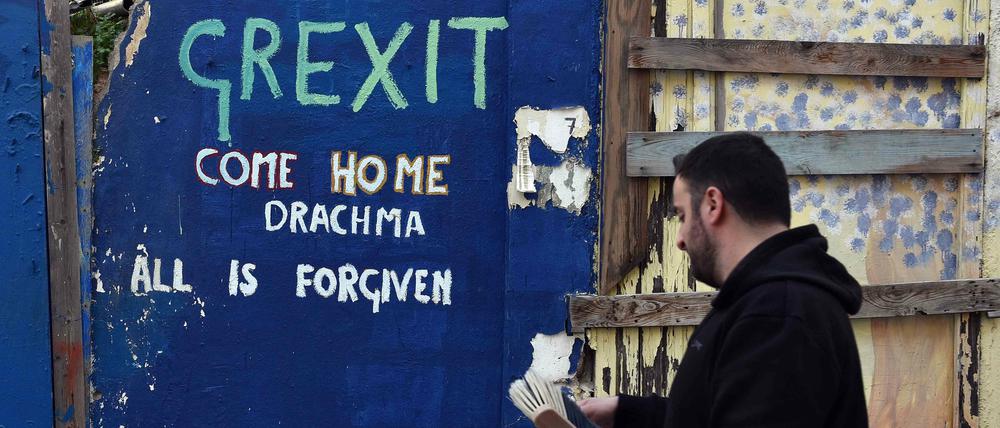 Grexit auf Zeit? Über die Hilfen für Griechenland sollte der Bundestag mitentscheiden.