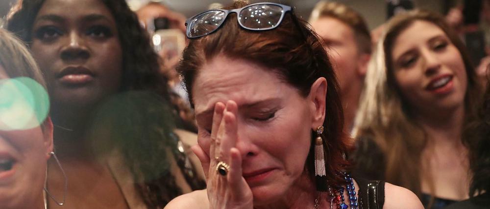 Gekämpft und doch verloren: Anhängerinnen des demokratischen Kandidaten Jon Ossoff in Atlanta.