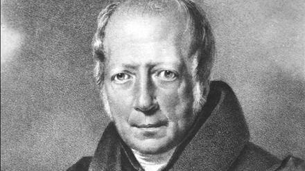 Das Bild zeigt das Porträt eines Mannes in einer historischen Lithographie.