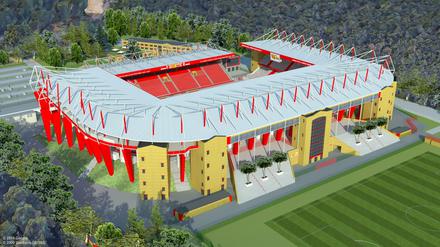 Groß gedacht. Nach dem Ausbau sollen fast 15 000 Zuschauer mehr in das Stadion passen als bisher. In der vergangenen Saison war die Alte Försterei meist sehr gut gefüllt. 