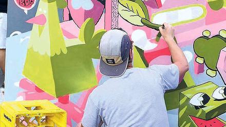 Streetart bei „WE!48“.