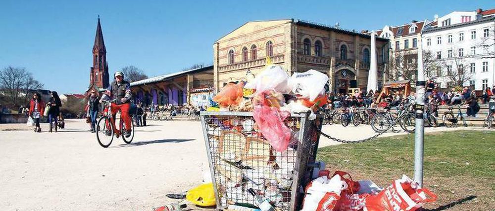 Vertreibung. Mancherorts ist Picknick verboten: zu viel Müll. Im Görli (Bild) darf man – noch.