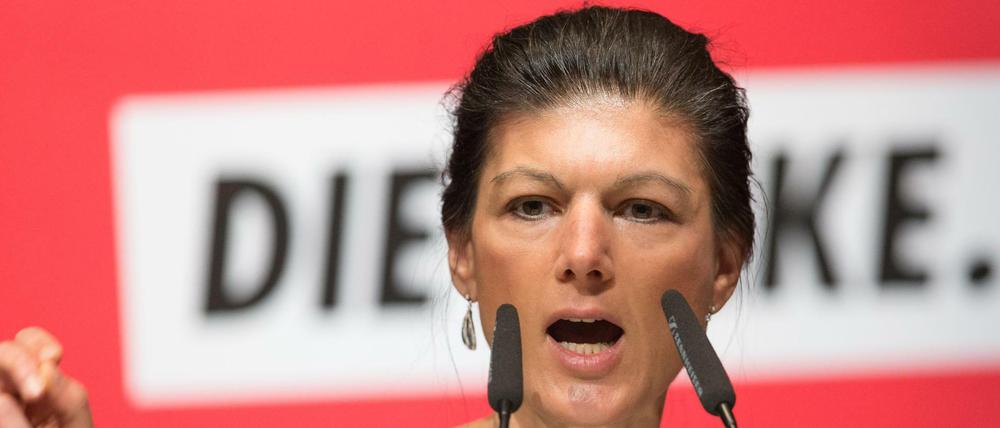 Enttäuscht von der SPD: Linke-Politikerin Sahra Wagenknecht