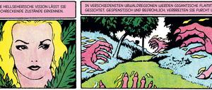  Superheldin Fantomah, bevor sie totenkopflastig wird: Eine Seite aus dem besprochenen Band.