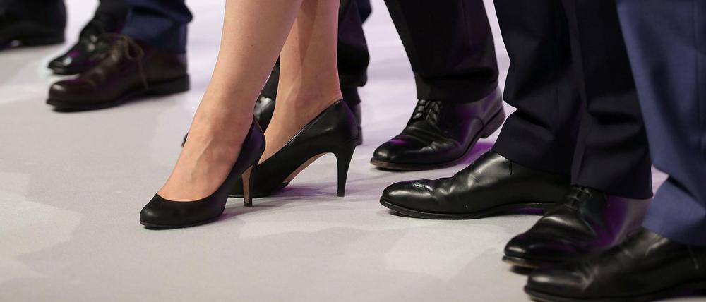 Eine unter vielen. Frauen sind in Deutschlands Unternehmensvorständen Mangelware.