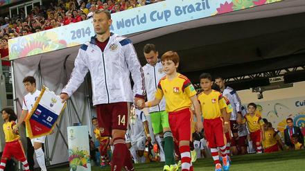 Unter Verdacht: Russlands Nationalmannschaft bei der WM 2014.