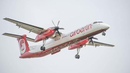 Propellermaschine der Air Berlin (Archivbild). 