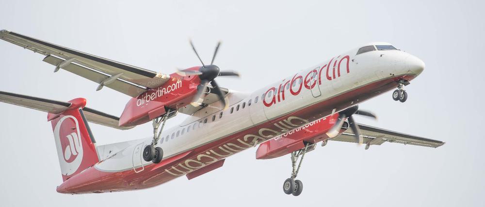 Propellermaschine der Air Berlin (Archivbild). 