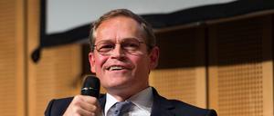 Berlins Regierender Bürgermeister Michael Müller (SPD) spricht in Berlin beim "Wirtschaftspolitischen Frühstück" der Industrie- und Handelskammer (IHK) Berlin. 