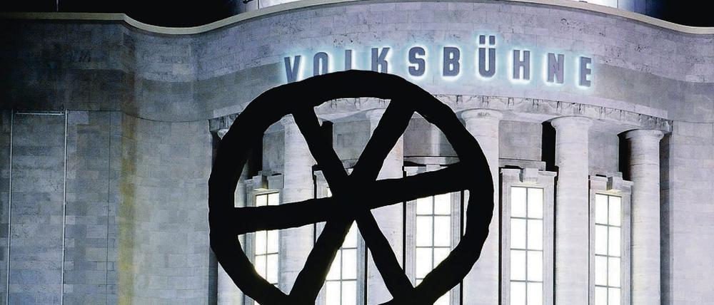 Das Räuber-Rad an der Volksbühne.