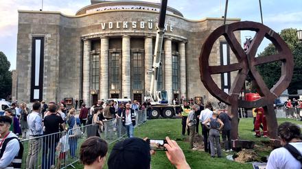 Der Versuch, das Rad abzumontieren