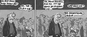 Zwischen Verleugnungs- und Akzeptanzphase: Eine Szene aus „Herbst in der Hose“.