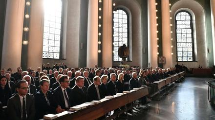Totenmesse für Helmut Kohl in der Berliner St. Hedwigs-Kathedrale.