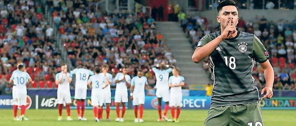 Psst! Nadiem Amiri brachte die englischen Fans zum Schweigen, gelingt ihm das auch gegen Spanien? 