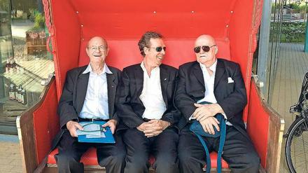 Jung im Herzen. Das Swing-Trio mit Klaus Wüsthoff (links). 