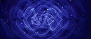 Computersimulation von Gravitationswellen, die beim Zusammenstoß von zwei Schwarzen Löchern entstehen. 