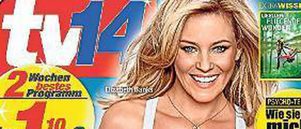 Dekolleté-Wunder. Auch bei "TV 14", dem Marktführer unter den Programmies, geht nichts ohne junge, attraktive Frau auf dem Cover,