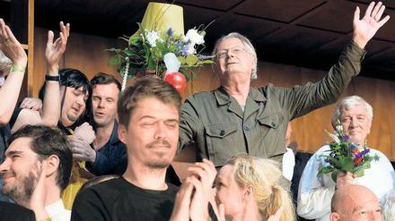 Vierzig Minuten Applaus. Frank Castorf mit seinem Publikum. 