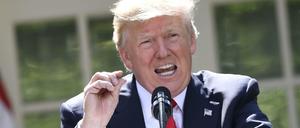 Im Rosengarten des Weißen Hauses kündigte US-Präsident Donald Trump an, den Pariser Klimavertrag kündigen zu wollen. 